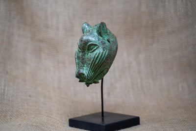 Benin Leopard sculpture - Bronze 26.1
