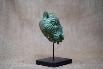 Benin Leopard sculpture - Bronze 26.3