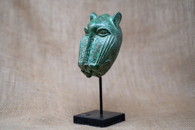 Benin Leopard sculpture - Bronze 26.5