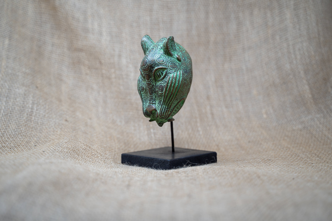 Benin Leopard sculpture - Bronze 26.11