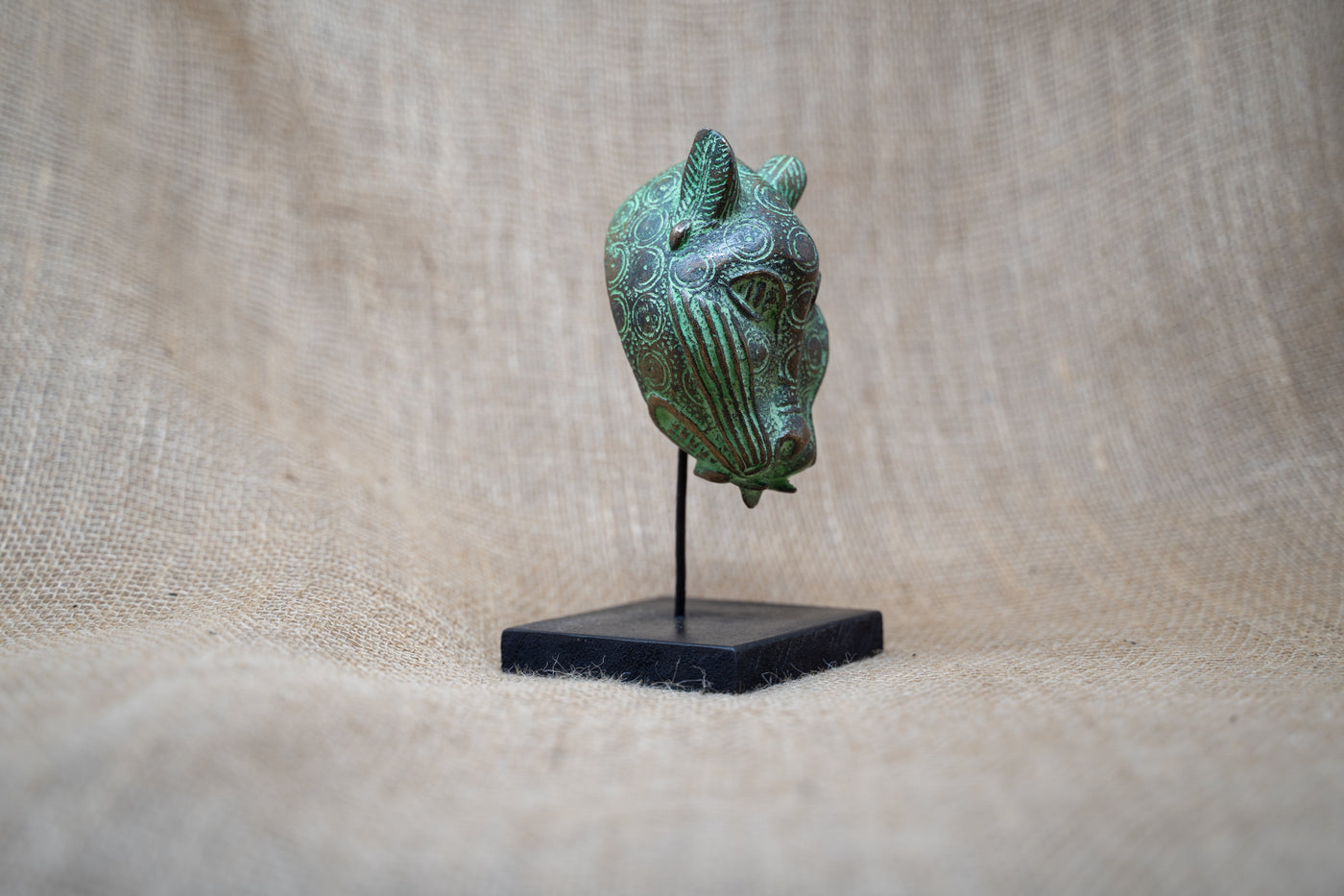 Benin Leopard sculpture - Bronze 26.11