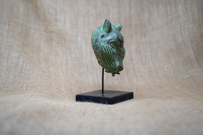 Benin Leopard sculpture - Bronze 26.11