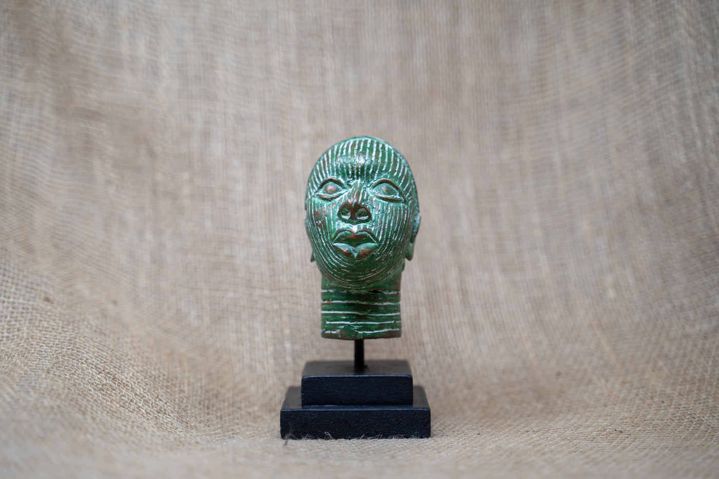 Benin Bronze Head - 37.2
