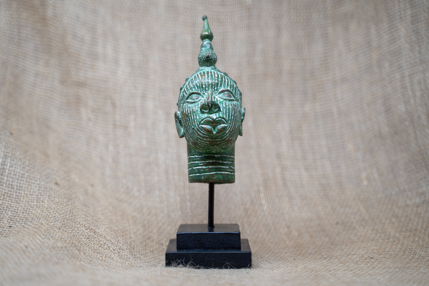 Benin Bronze Head - 37.3