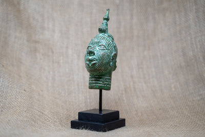 Benin Bronze Head - 37.3