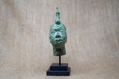 Benin Bronze Head - 37.4
