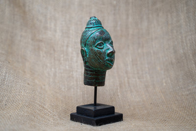 Benin Bronze Head - 37.5