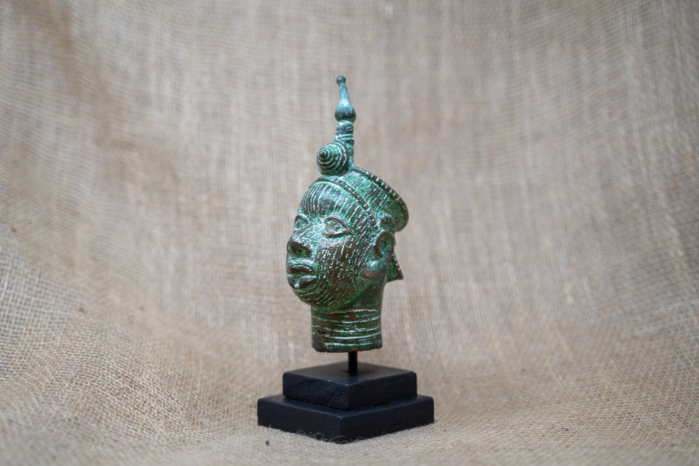 Benin Bronze Head - 37.6