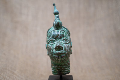 Benin Bronze Head - 37.6
