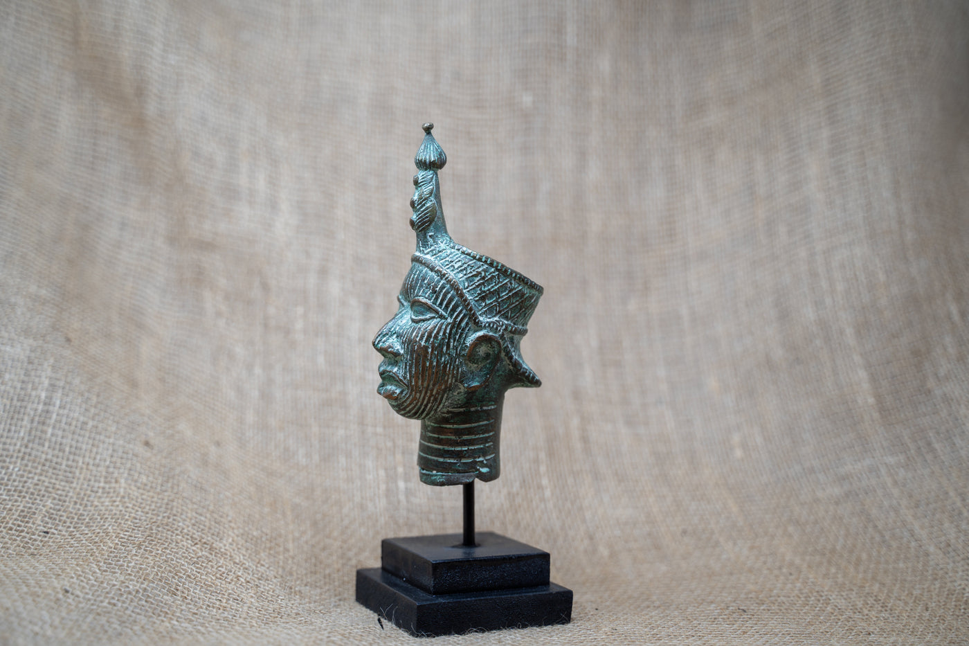 Benin Bronze Head - 37.7