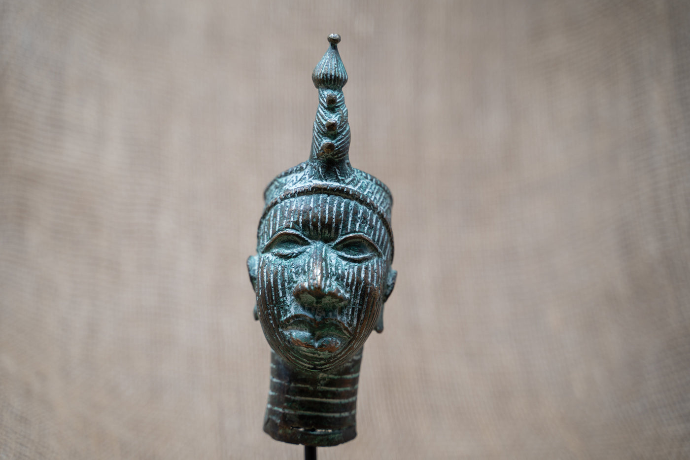Benin Bronze Head - 37.7