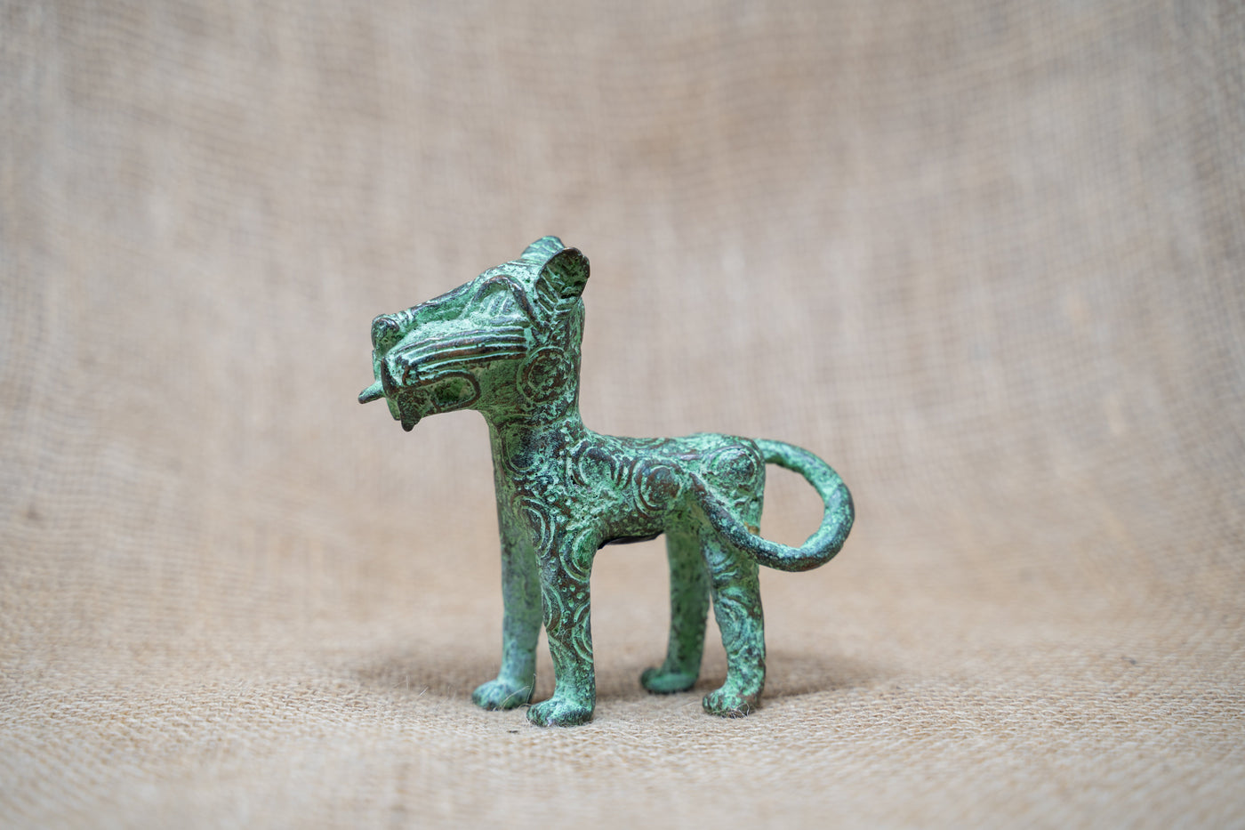 Benin Leopard sculpture - Bronze 56.11