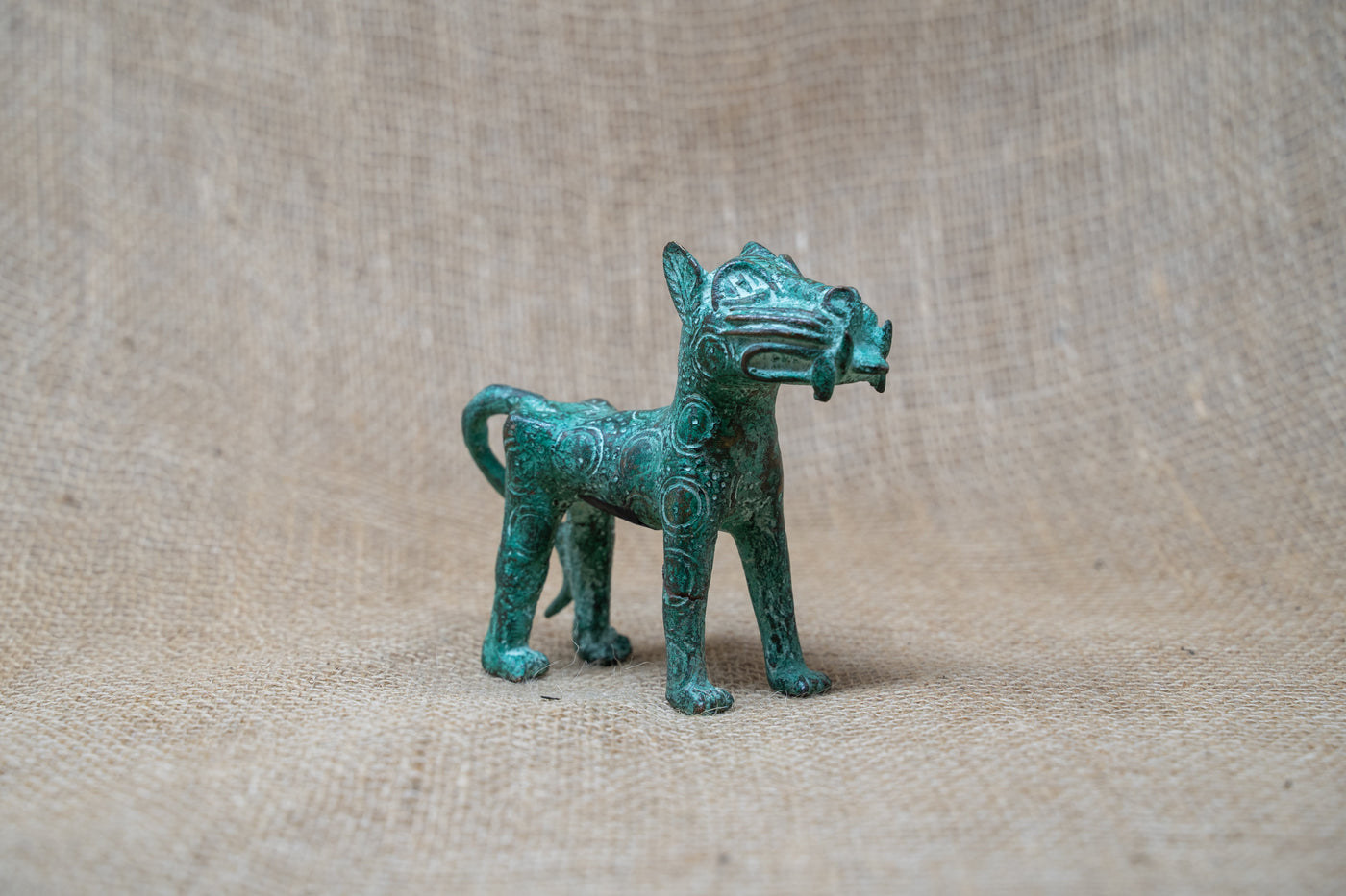 Benin Leopard sculpture - Bronze 56.13
