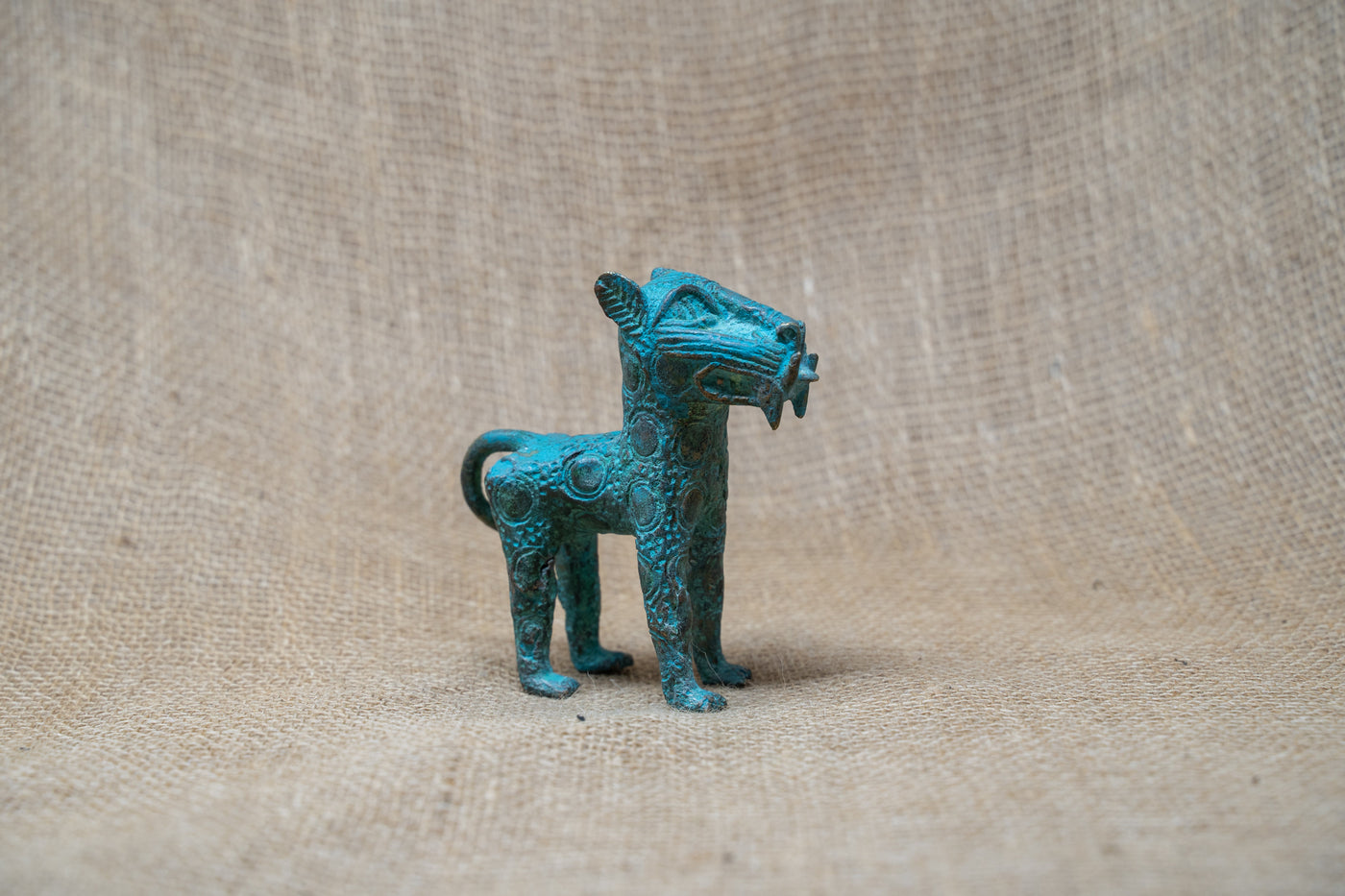 Benin Leopard sculpture - Bronze 56.18