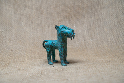 Benin Leopard sculpture - Bronze 56.18