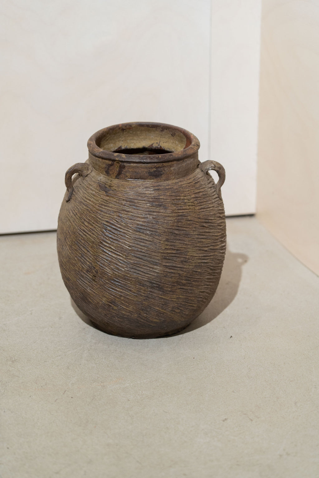 Antique Earthenware Preserve Pots