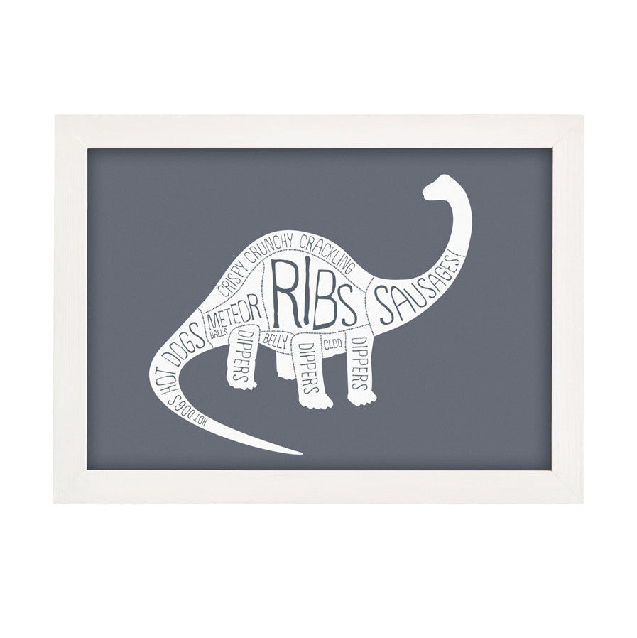 Diplodocus Butcher's Meat Cuts Print