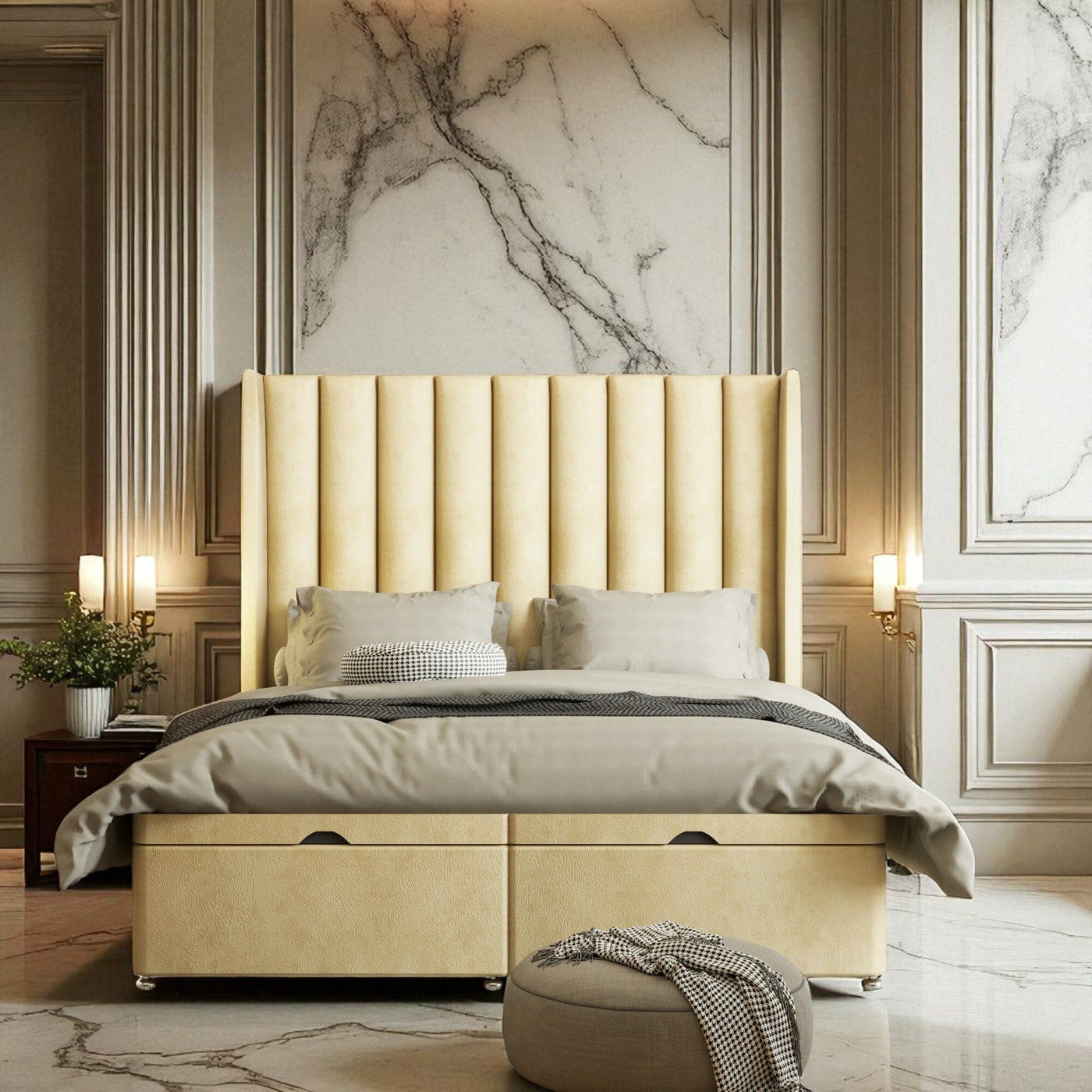 Dolcetta Ottoman Storage Divan Bed Set