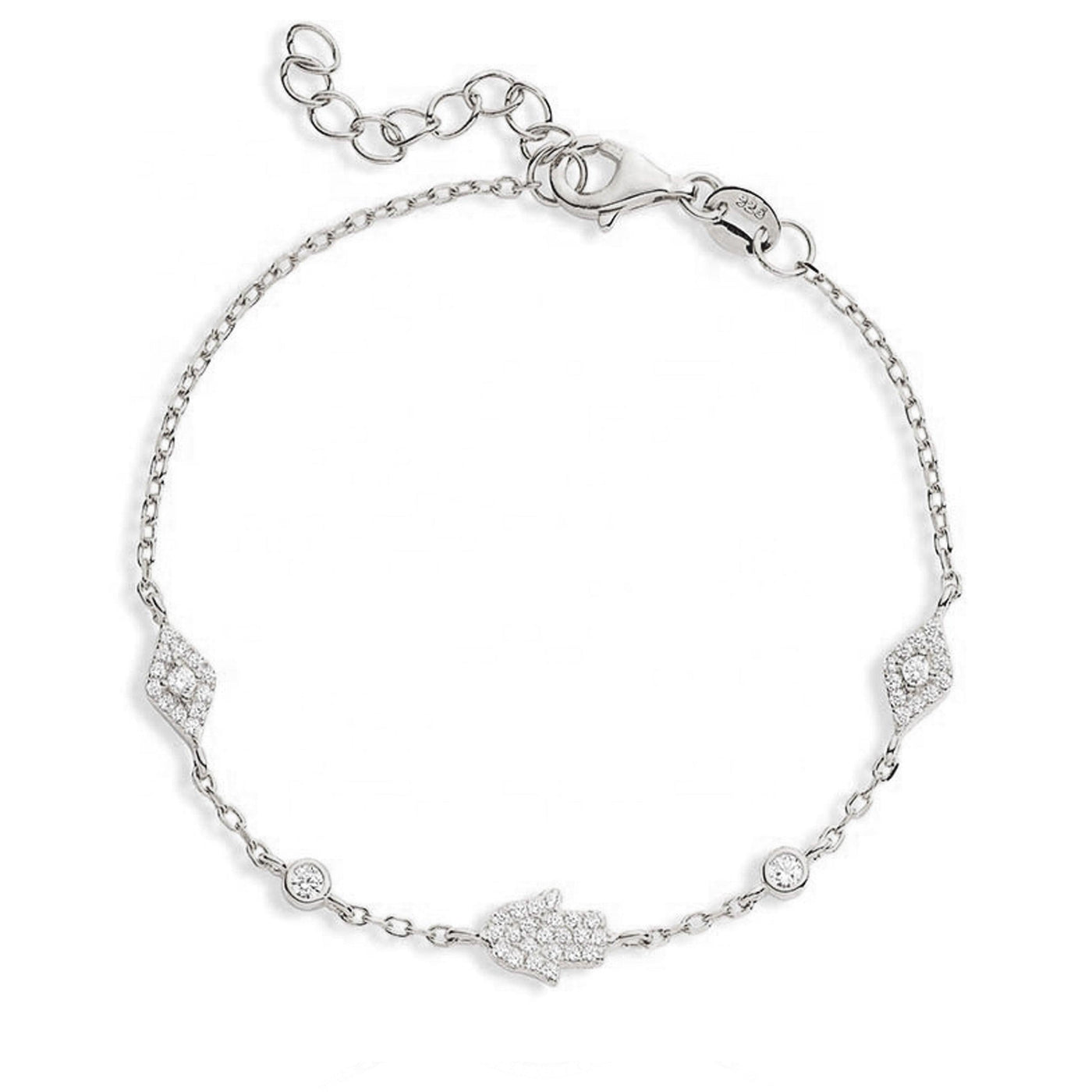 Eina Hamsa Hand & Evil Eye Bracelet | 925 Sterling Silver