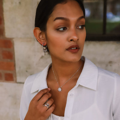 Cordelia Hammered Twist Ring | 925 Sterling Silver