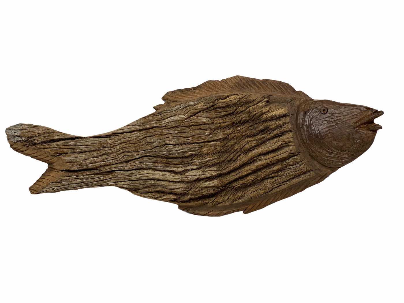 Driftwood Hand Carved Fish - XL