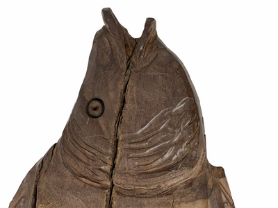 Driftwood Hand Carved Fish - Large