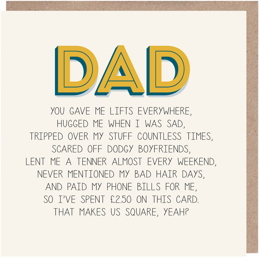 Dad Card