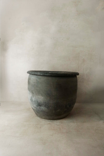 Big Old Grey Asian Pots- L004