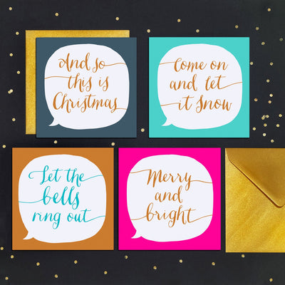 Come On And Let It Snow Song Lyrics Christmas Card