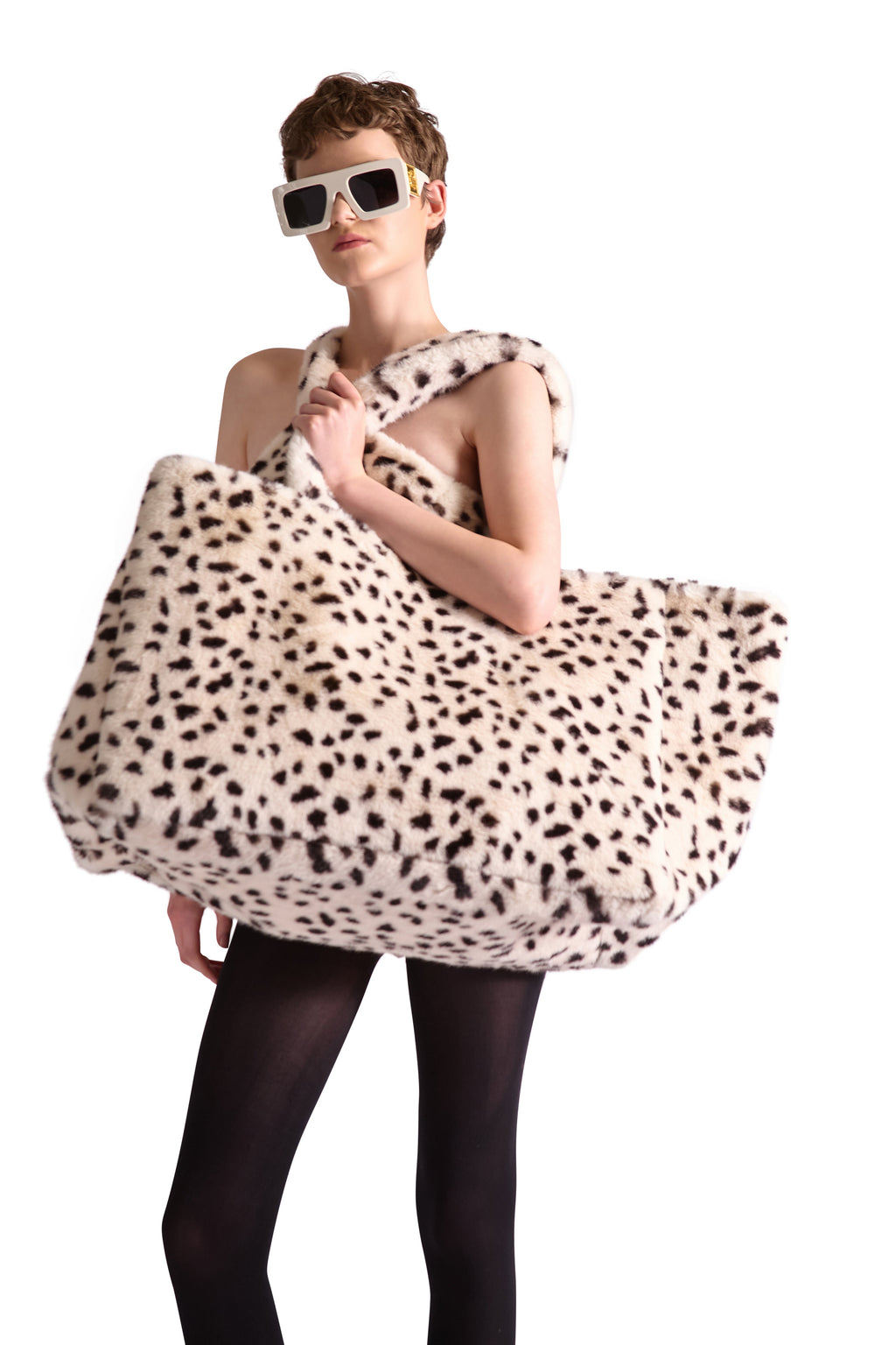 Animal Print Faux Fur Bag