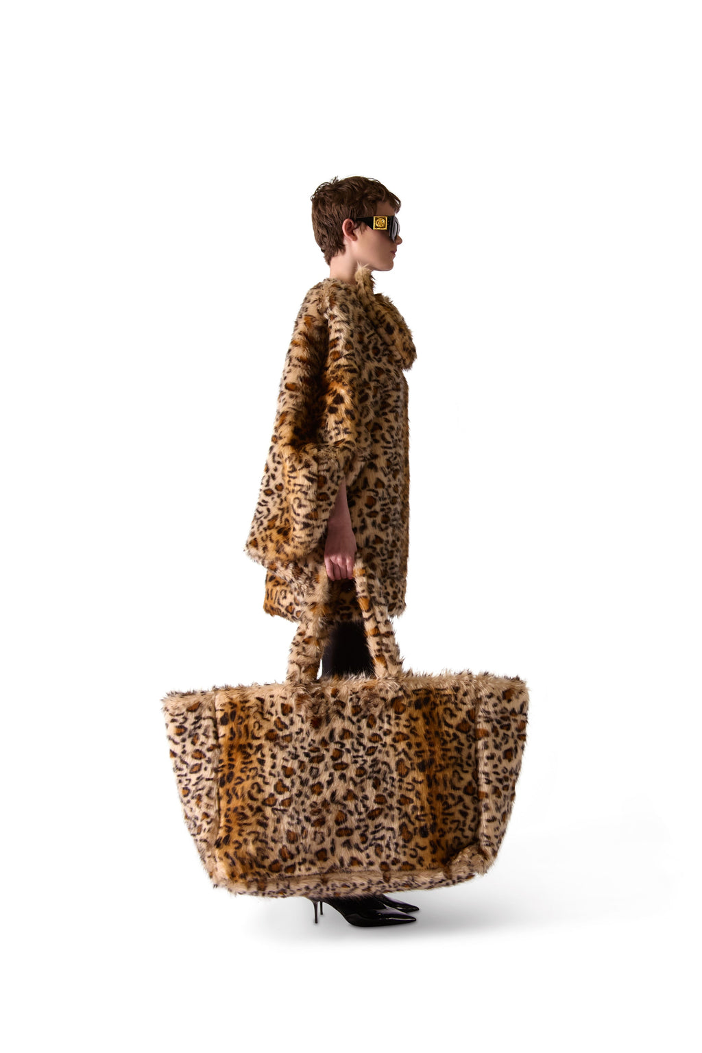 Animal Print Faux Fur Bag