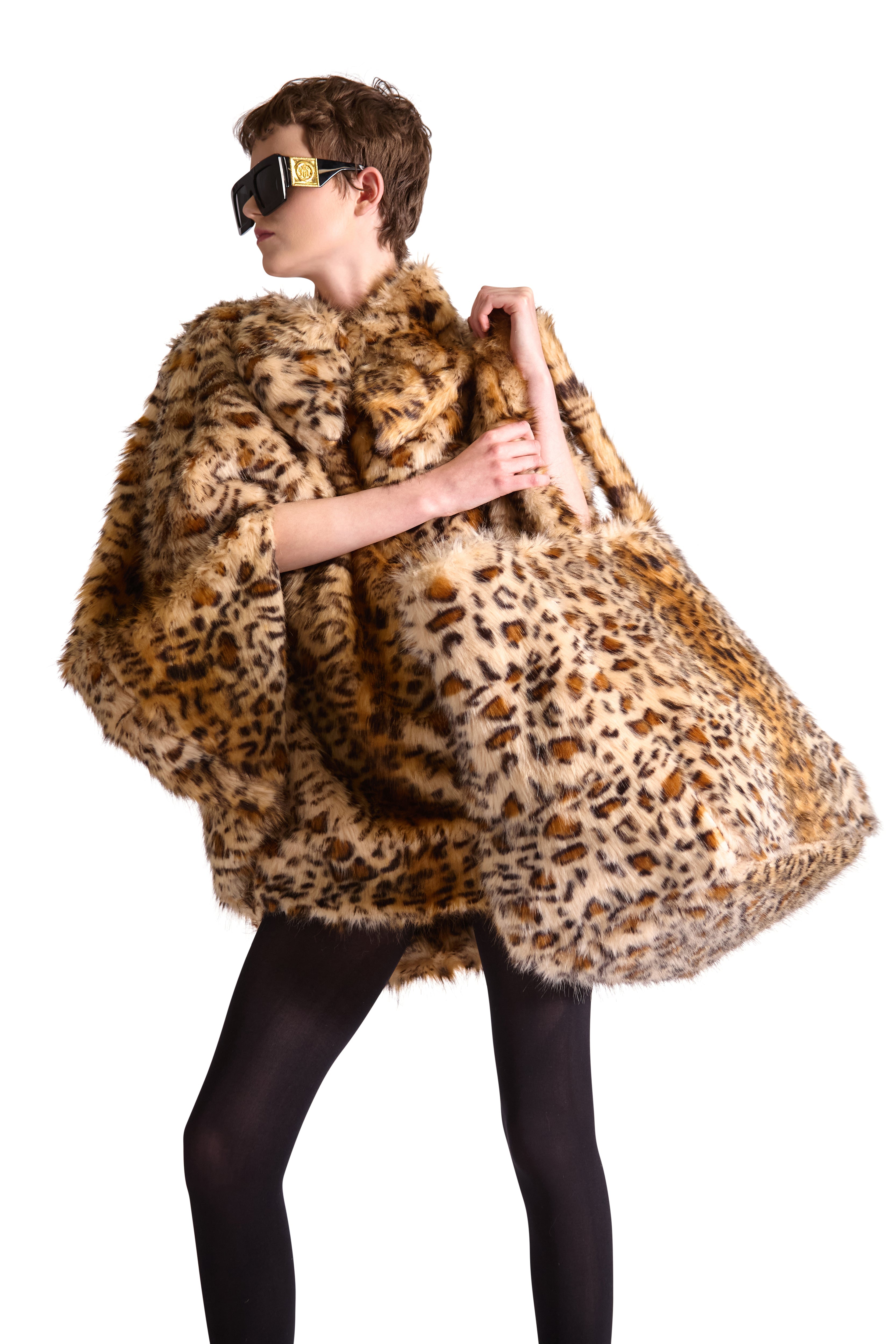 Animal Print Faux Fur Bag