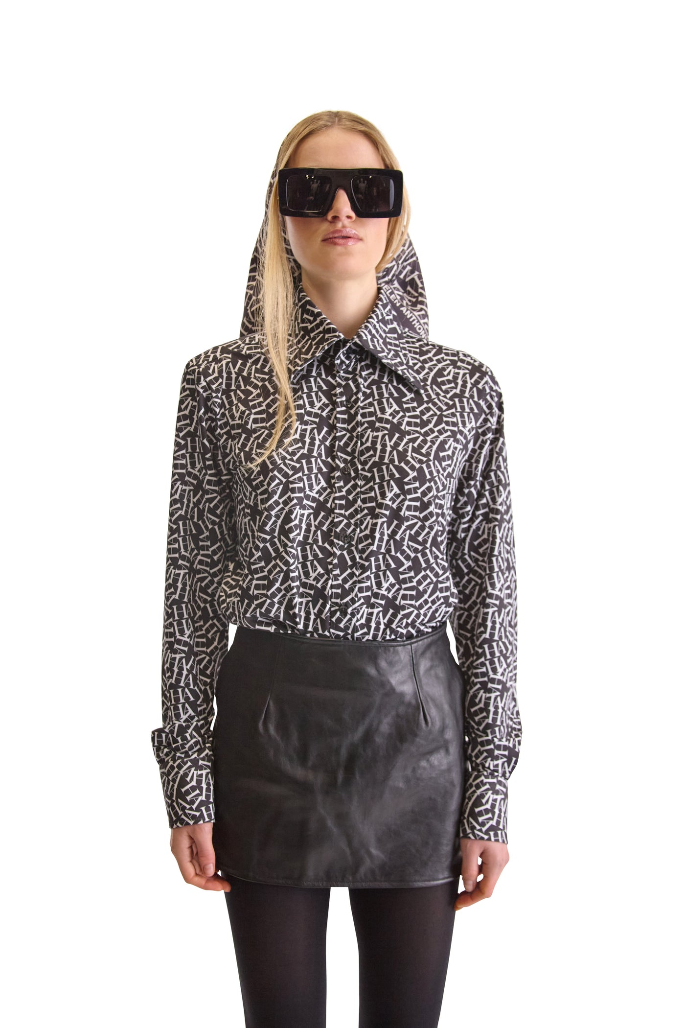 Tailored Fit Monogram Print Shirt