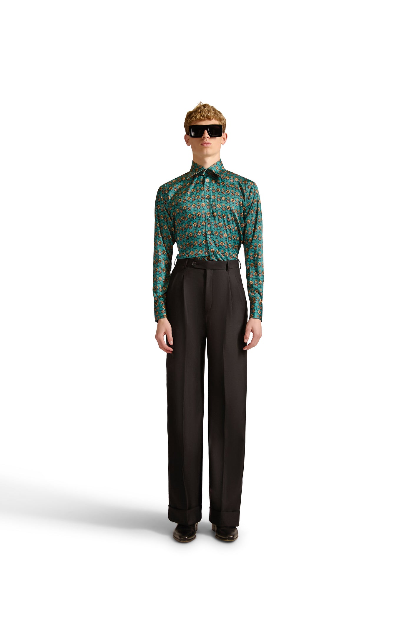 Tailored Fit Monogram Shirt