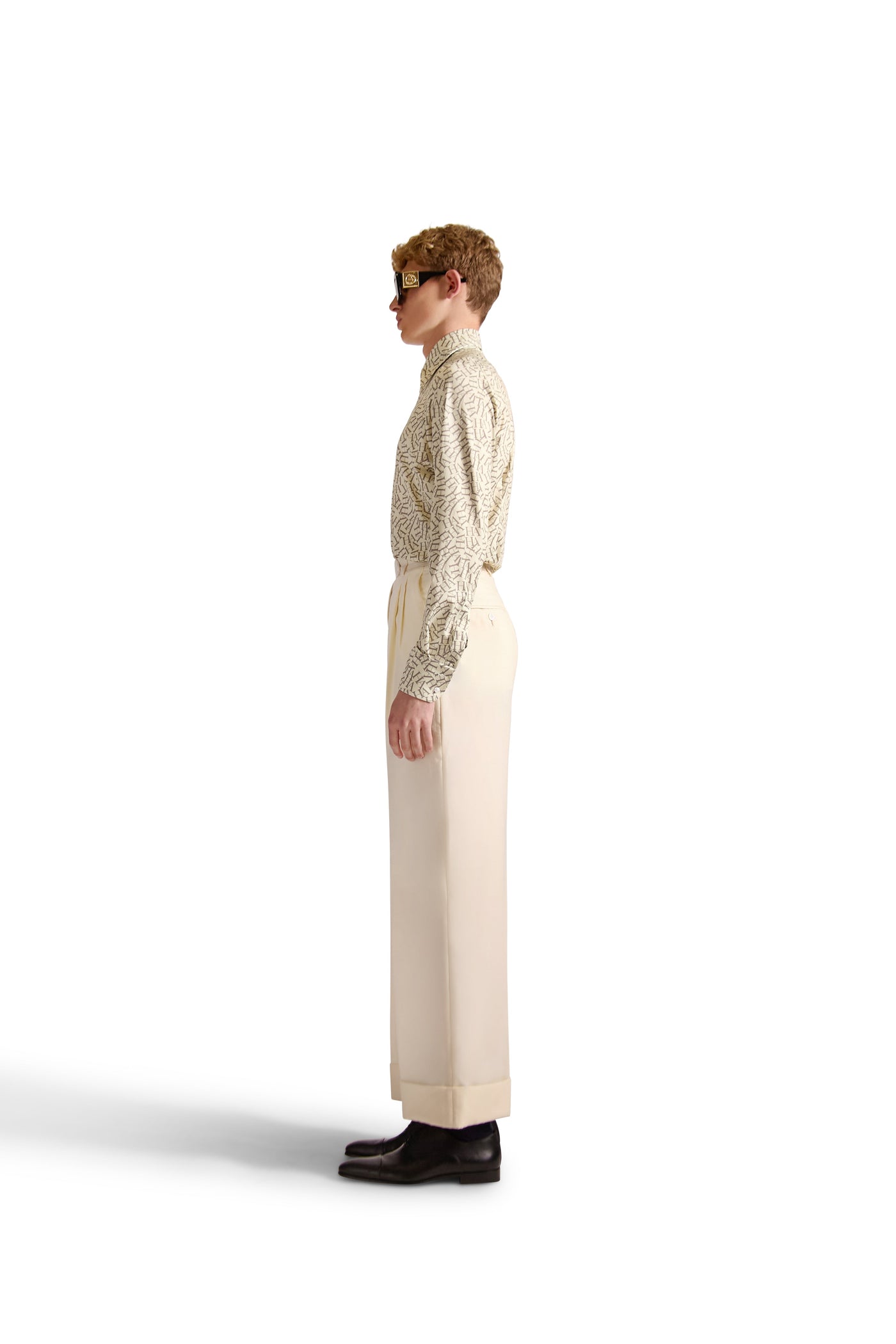 Tailored Fit Monogram Shirt