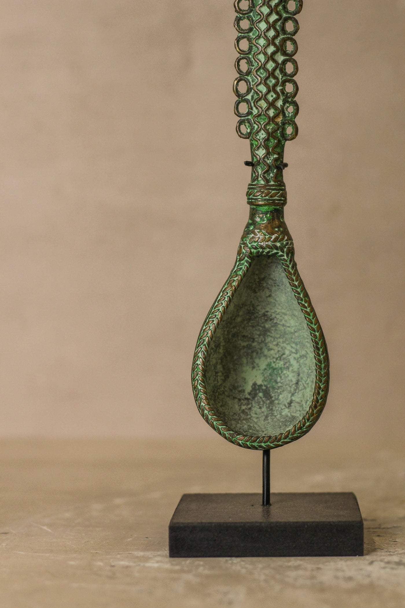 Benin Bronze Spoon - 143.1