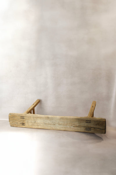 Antique Rustic Elm Wood Bench 01