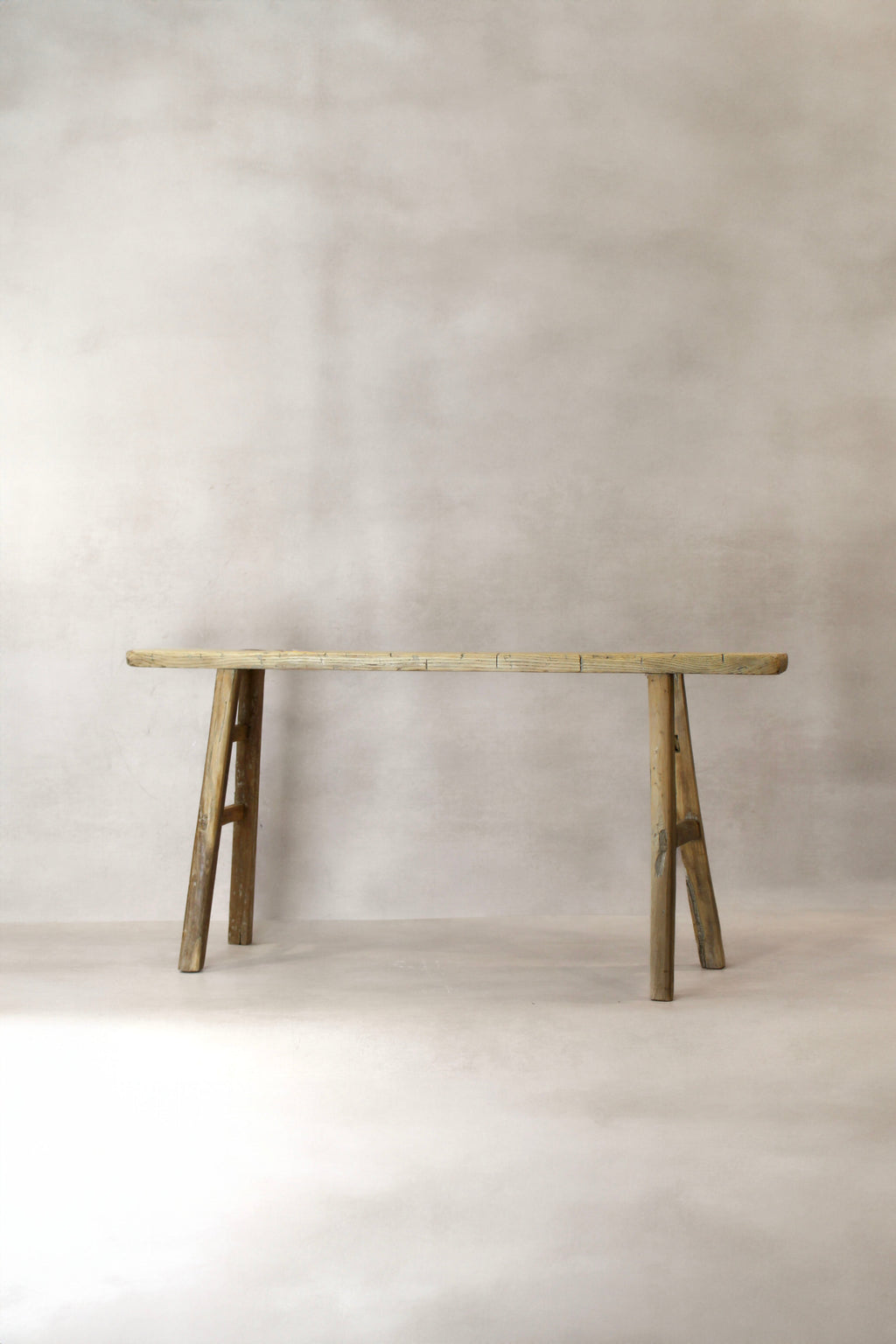 Antique Rustic Elm Skinny Bench 04