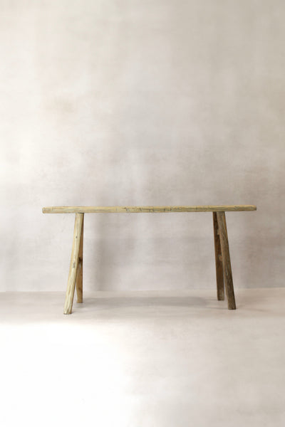 Antique Rustic Elm Skinny Bench 03