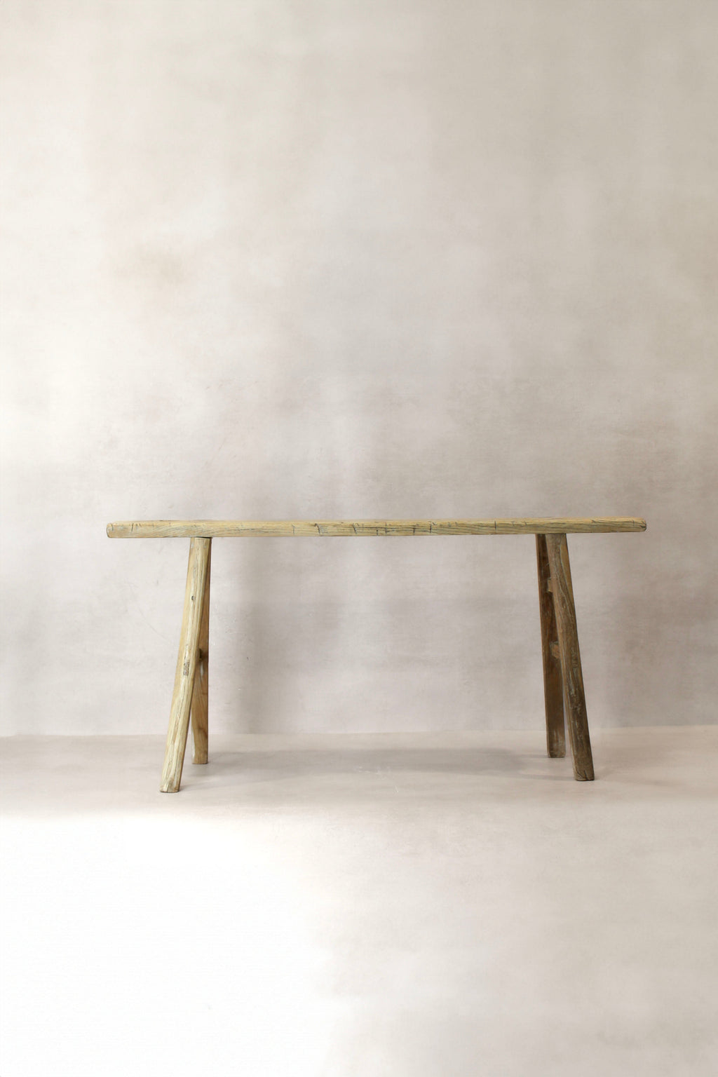 Antique Rustic Elm Skinny Bench 04