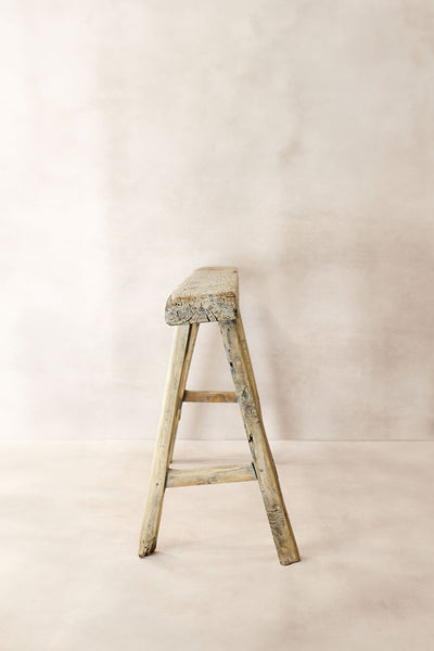 Antique Rustic Elm Skinny Bench 05