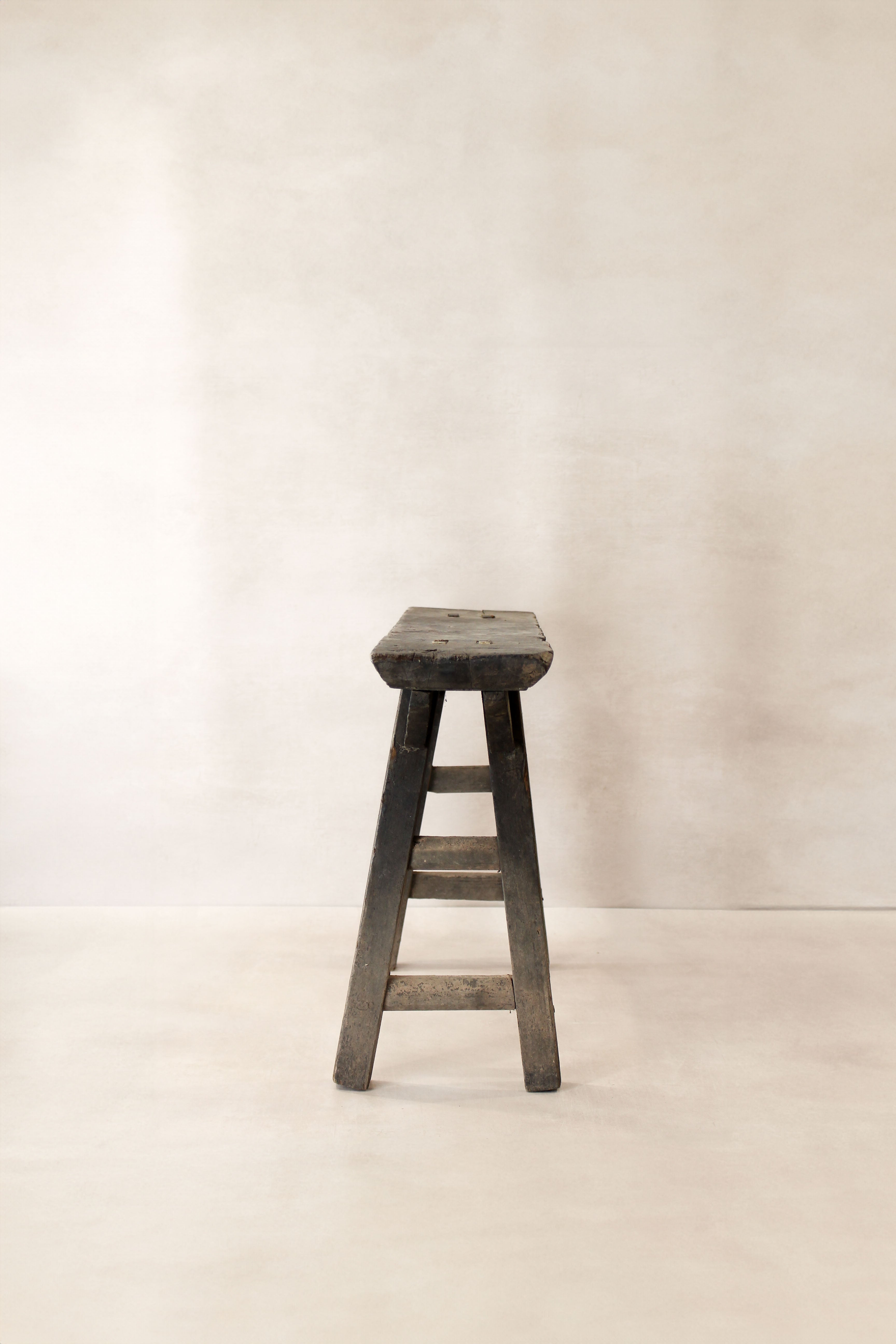 Antique Rustic Elm Bench 06