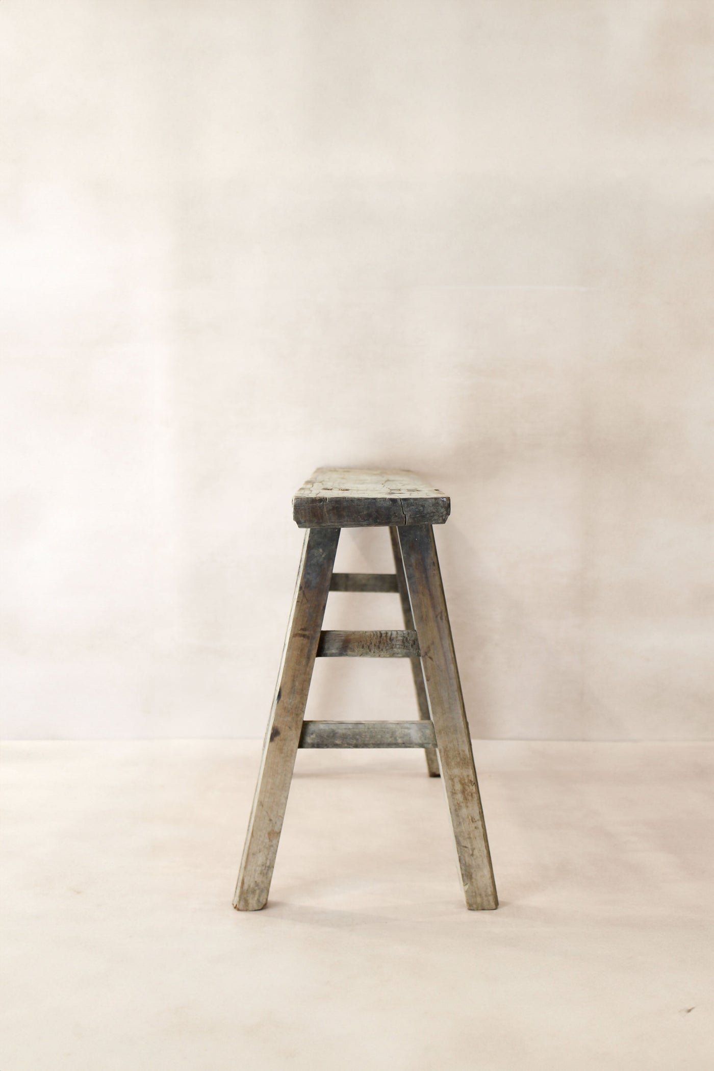 Antique Rustic Elm Skinny Bench 07