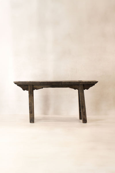 Antique Rustic Elm Bench 06