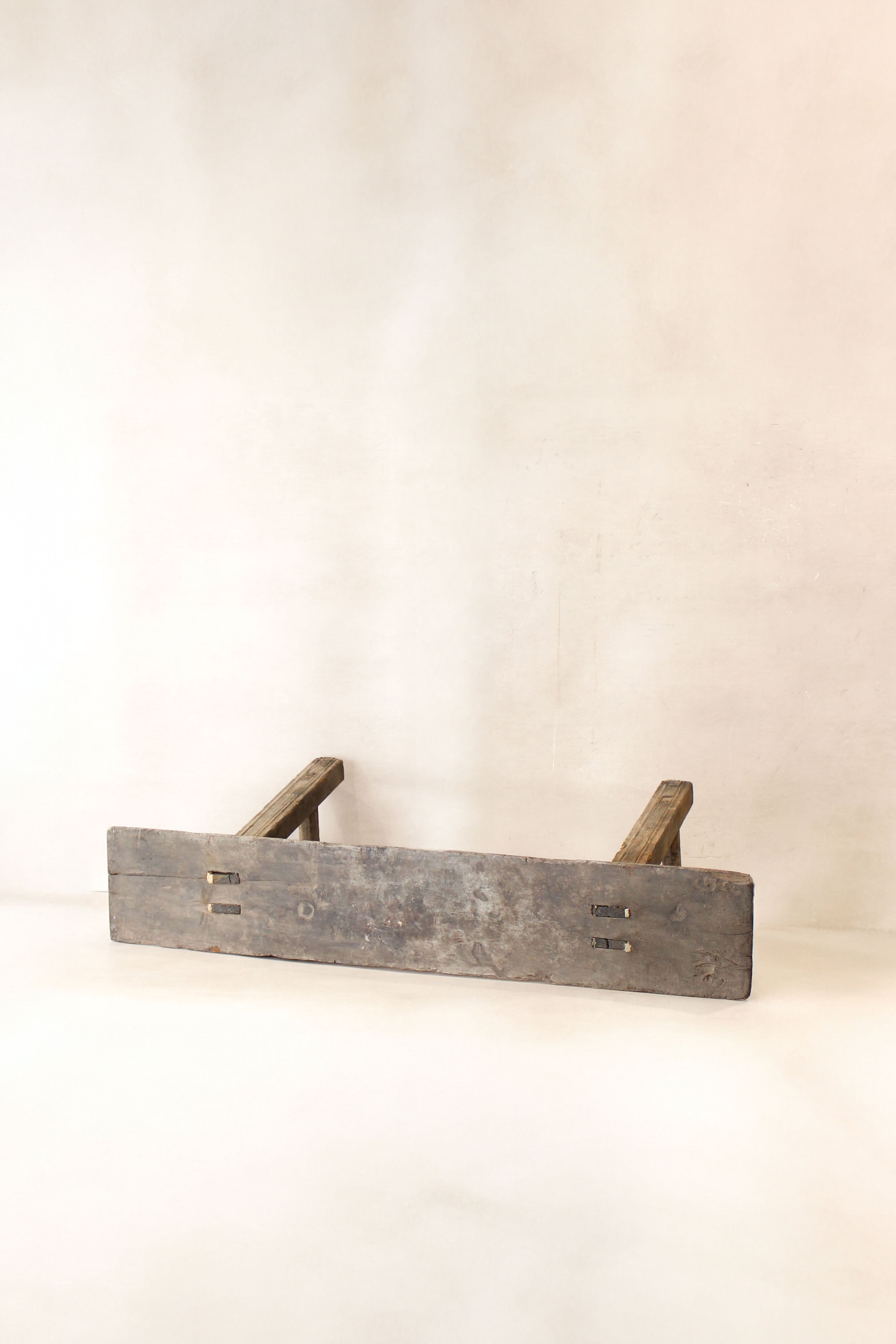 Antique Rustic Elm Bench 06