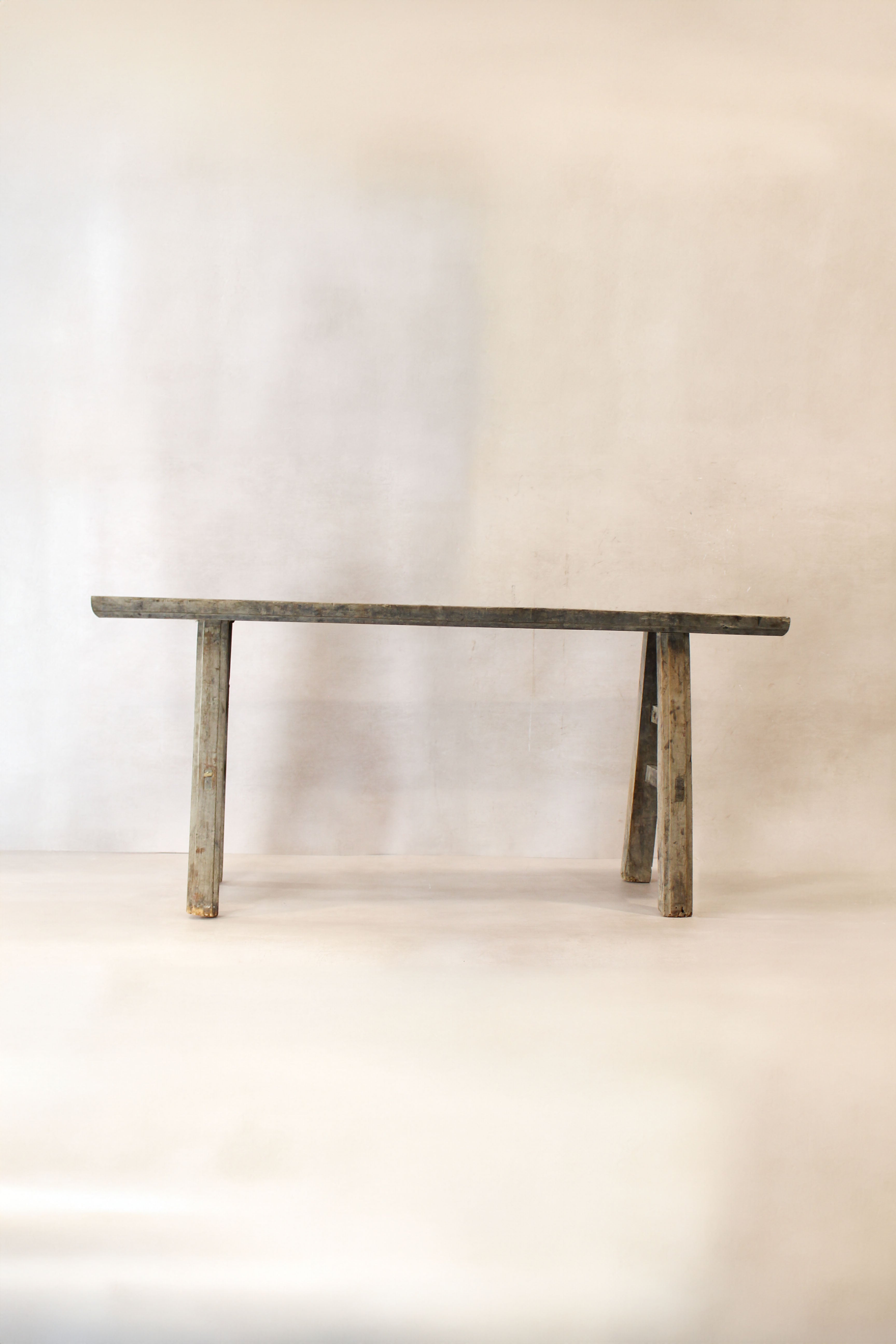 Antique Rustic Elm Skinny Bench 07