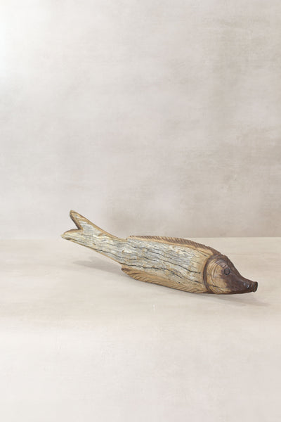 Driftwood Hand Carved Fish - (13.3)