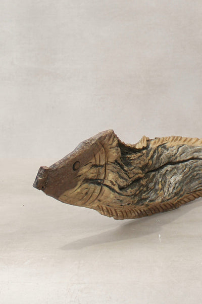 Driftwood Hand Carved Fish - (14.1)