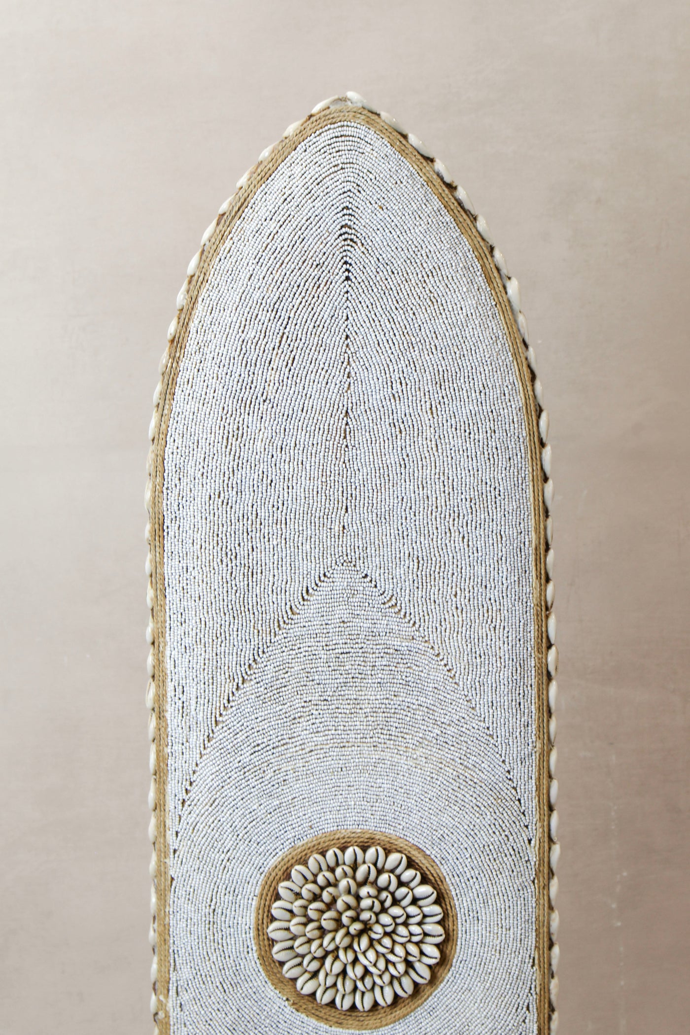 Cameroon Beaded Shield - Large Oblong -  BC02