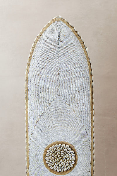 Cameroon Beaded Shield - Large Oblong -  BC02